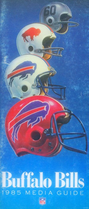 1985_NFL_Buffalo Bills Helmet Art_Bills Media Guide Art Reproduction